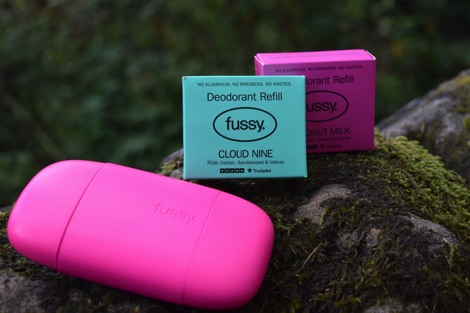 Fussy deodorant case and refills